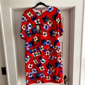 NEW w/tags Escada Dullessa Floral Shift Dress-- perfect for wedding guest XL/46